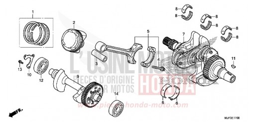 VILEBREQUIN/PISTON CTX700AE de 2014